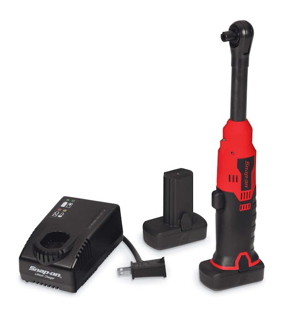 14.4 V 1/4" Hex Drive MicroLithium Long-Neck Cordless Ratchet Kit (Red)