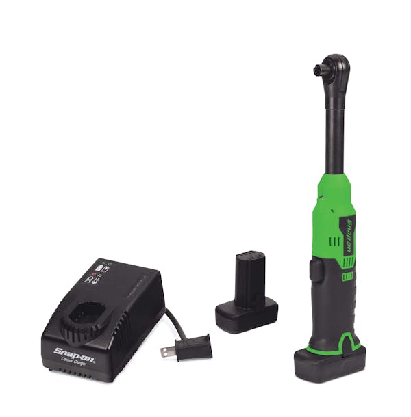 14.4 V 1/4" Hex Drive MicroLithium Long-Neck Cordless Ratchet Kit (Green)