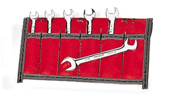 6 pc SAE 15°/60° Offset Open-End Ignition Wrench Set (15/64-3/8")