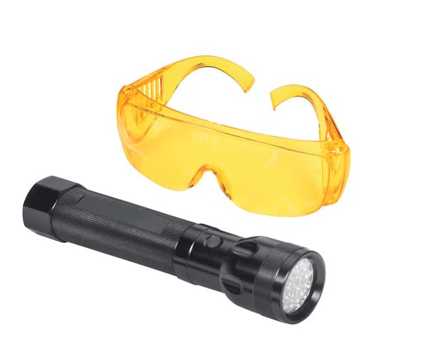 Combination LED/UV Light and Glasses (Yellow)