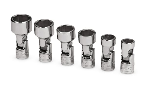 6 pc 1/4" Drive 6-Point Metric Flank Drive® Shallow Universal Socket Set (8, 10, 12-15 mm) 3 6 pc 1/4" Drive 6-Point Metric Flank Drive® Shallow Universal Socket Set (8, 10, 12-15 mm)