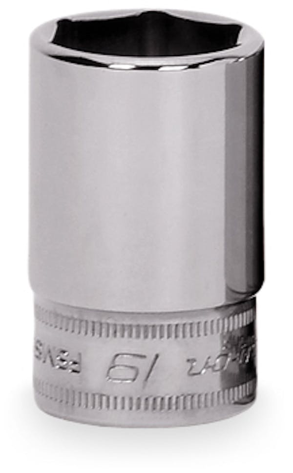 3/8" Drive 6-Point Metric 19 mm Flank Drive® Semi-Deep Socket