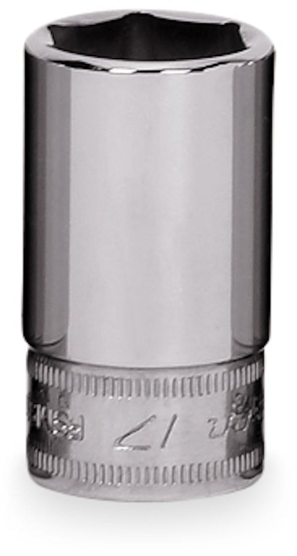 3/8" Drive 6-Point Metric 17 mm Flank Drive® Semi-Deep Socket