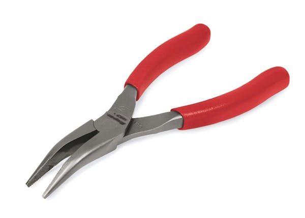 6" Talon Grip™ 35° Bent Needle Nose Pliers (Red)