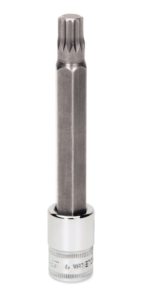 3/8" Drive Metric 10 mm Triple Square Hex Bit Long Socket Driver