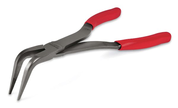 9-1/2" 90° Bent Needle Nose Pliers (Red)
