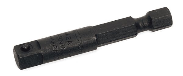 1/4" Drive 2" Long Power 1/4" Hex To 1/4" Square Adaptor