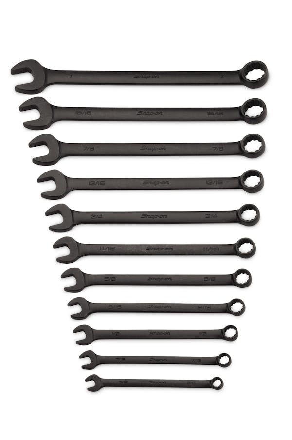 11 pc 12-Point SAE Flank Drive® Combination Wrench Set (3/8–1")