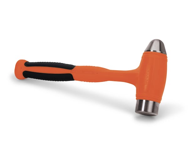 32 oz Ball Peen Soft Grip Dead Blow Hammer (Orange)