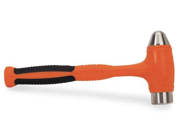 32 oz Ball Peen Soft Grip Dead Blow Hammer (Orange)