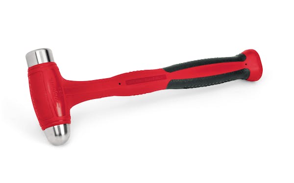 16 oz Ball Peen Soft Grip Dead Blow Hammer (Red)