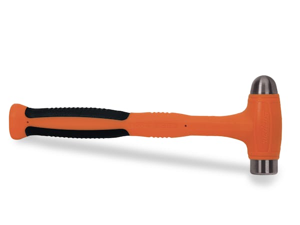 16 oz Ball Peen Soft Grip Dead Blow Hammer (Orange)