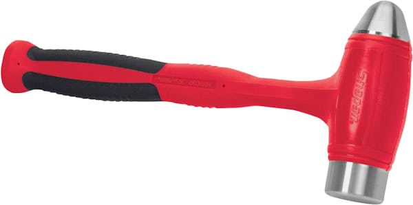 32 oz Ball Peen Soft Grip Dead Blow Hammer (Red)