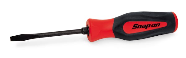 8-7/8" Flat Tip Instinct® Hard Grip Screwdriver (Red)
