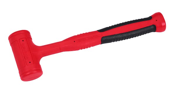 24 oz Soft Grip Dead Blow Hammer (Red)