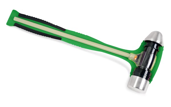 24 oz Ball Peen Soft Grip Dead Blow Hammer (Green)