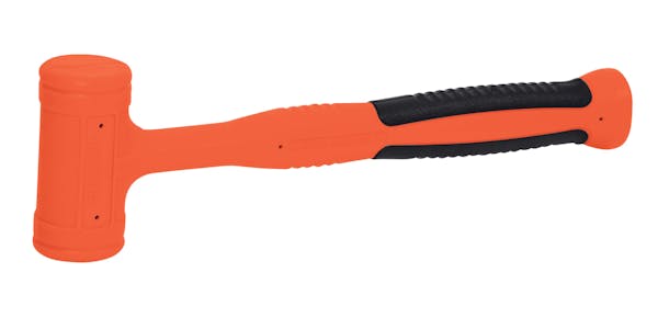 24 oz Soft Grip Dead Blow Hammer (Orange)