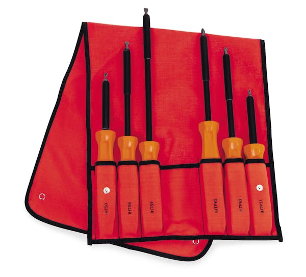 6 pc Non-Conductive Composite Combination Screwdriver Set