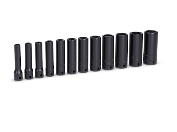 12 pc 1/4" Drive 6-Point Metric Flank Drive® Deep Impact Socket Set (5-15 mm) 3 12 pc 1/4" Drive 6-Point Metric Flank Drive® Deep Impact Socket Set (5-15 mm)