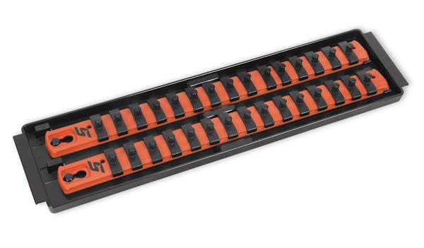 1/4" Drive 2 Row Twist Lock Tray, 13" Long (Orange)