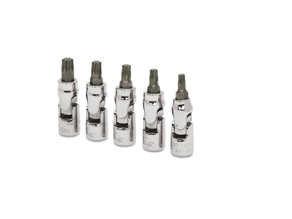 5 pc TORX® Stubby Universal Bit Socket Set (T20-T40)