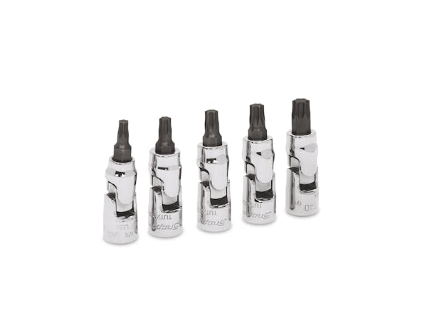 5 pc TORX® Stubby Universal Bit Socket Set (T20-T40) 3 5 pc TORX® Stubby Universal Bit Socket Set (T20-T40)