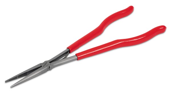 15" Long-Neck Needle Nose Pliers (Red)