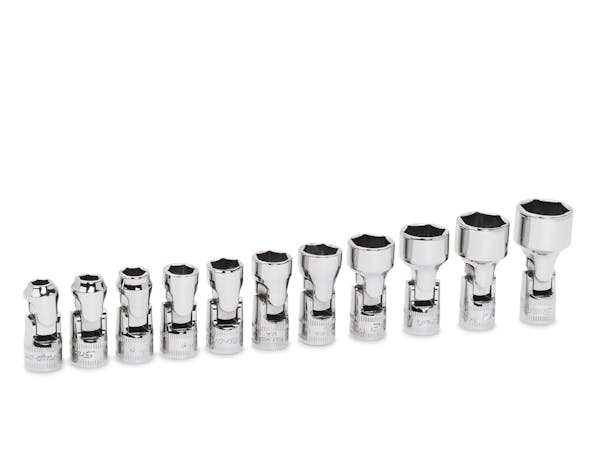 11 pc 1/4" Drive 6-Point Metric Flank Drive® Shallow Universal Socket Set (5.5-15 mm) 3 11 pc 1/4" Drive 6-Point Metric Flank Drive® Shallow Universal Socket Set (5.5-15 mm)