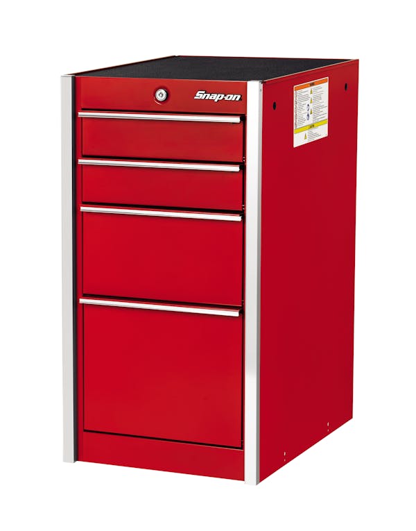 19-3/4" Four-Drawer Masters Series End Cabinet with PowerDrawer (Red)