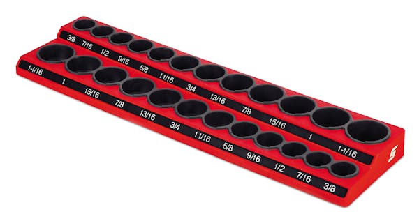 1/2" Drive Metric/SAE Magnetic Socket Holder (Red)
