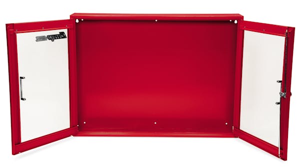 33-7/8" Two PLEXIGLAS® Door Wall Cabinet (33-7/8 x 24-3/4 x 6")