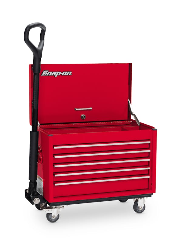 Large Dog Box Five Drawer Wheeled Tool Box