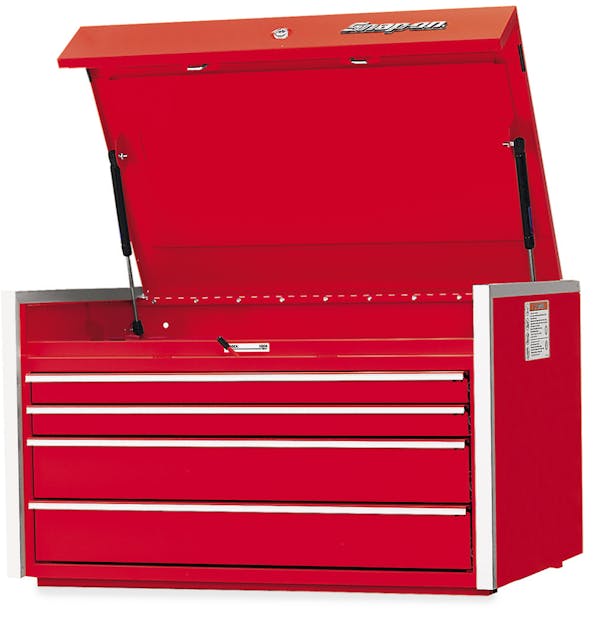 36" Four-Drawer Single Bank Masters Series Top Chest (Red)