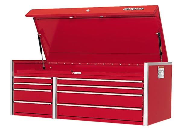 54" Eight-Drawer Double-Bank Masters Series Top Chest (Red)