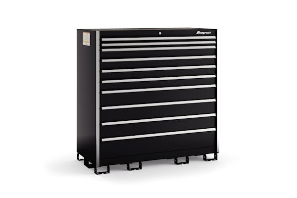 10-Drawer Double-Wide Eye-Level (Gloss Black w/Brushed Trim)