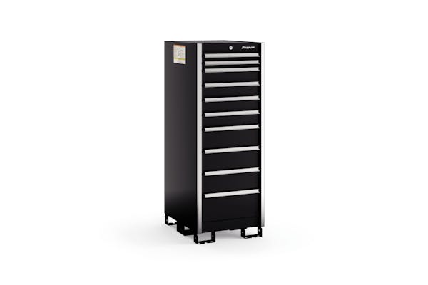 10-Drawer Narrow Eye-Level (Gloss Black w/Brushed Trim)