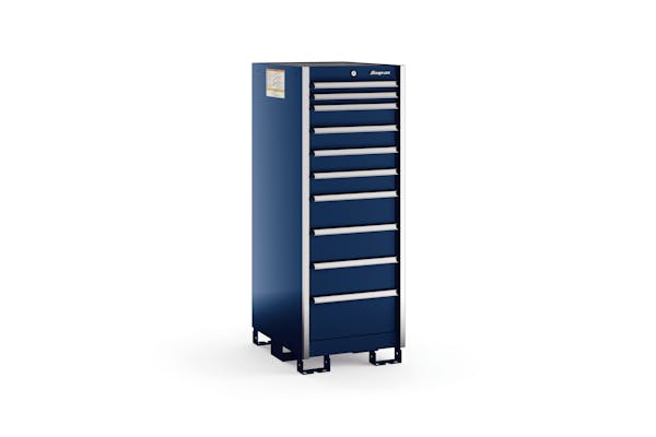 10-Drawer Narrow Eye-Level (Royal Blue w/Brushed Trim)