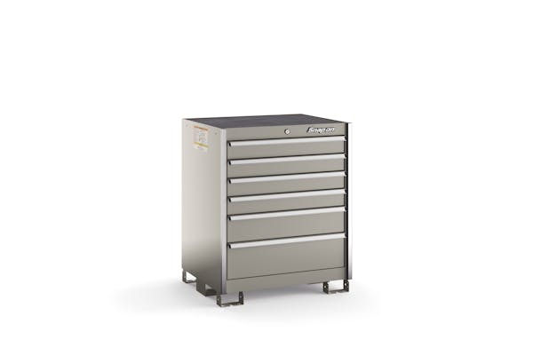 Six-Drawer Standard Plus Counter (Arctic Silver w/Brushed Trim)