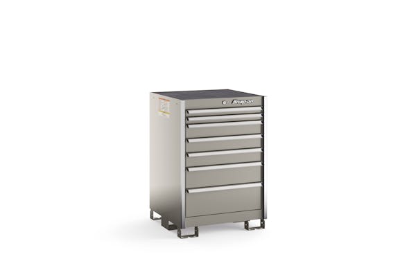 Seven-Drawer Standard Counter (Arctic Silver with Brushed Trim)