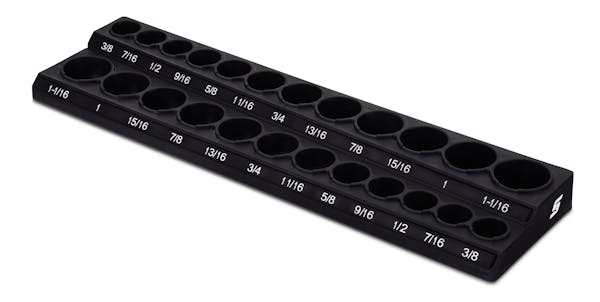 1/2" Drive Metric/SAE Magnetic Socket Holder (Black)