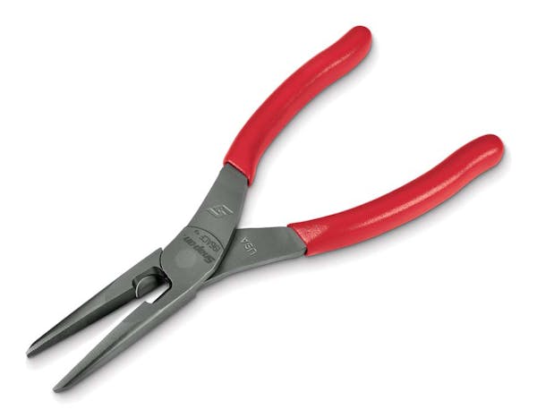 8" Talon Grip™ Long Nose Pliers with Cutter (Red)