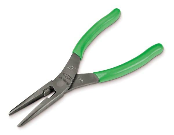 8" Talon Grip™ Long-Nose Pliers with Cutter (Green)
